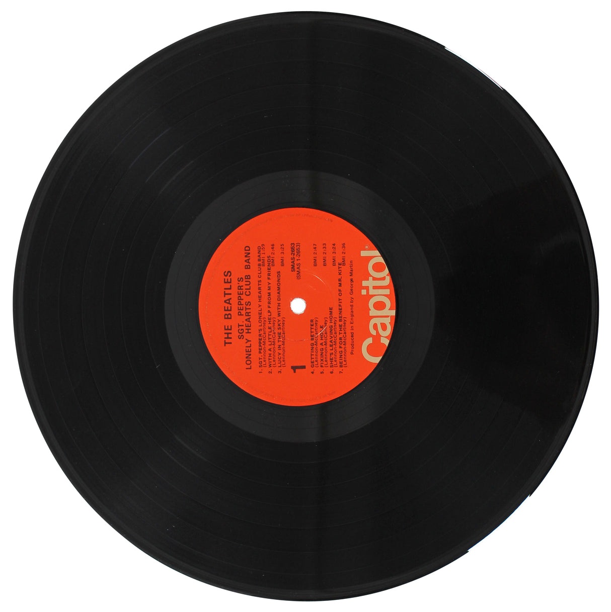Paul McCartney & George Martin Beatles Signed Sgt. Pepper's Album Cover JSA