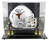 Texas Ja'Tavion Sanders Authentic Signed Speed Mini Helmet W/ Case BAS Witnessed
