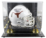 Texas Ja'Tavion Sanders Authentic Signed Speed Mini Helmet W/ Case BAS Witnessed