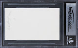 Rod Steiger In The Heat of the Night Signed 3x5 Index Card BAS Slabbed 4