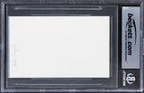 Bob Saget Full House Authentic Signed 3x5 Index Card Autographed BAS Slabbed
