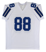 Drew Pearson "HOF 21" Signed White Pro Style Jersey Autographed BAS Witnessed