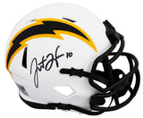 Chargers Justin Herbert Authentic Signed Lunar Speed Mini Helmet Fanatics