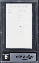Rosanna Arquette Pulp Fiction Authentic Signed 3x5 Index Card BAS Slabbed 1
