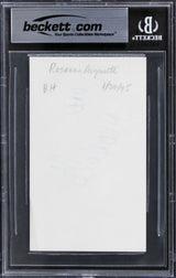 Rosanna Arquette Pulp Fiction Authentic Signed 3x5 Index Card BAS Slabbed 2