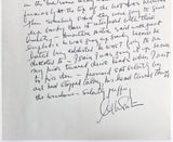 William Shatner Signed 7.25x10.5 1 Page Essay on Personal Letterhead BAS #A71925