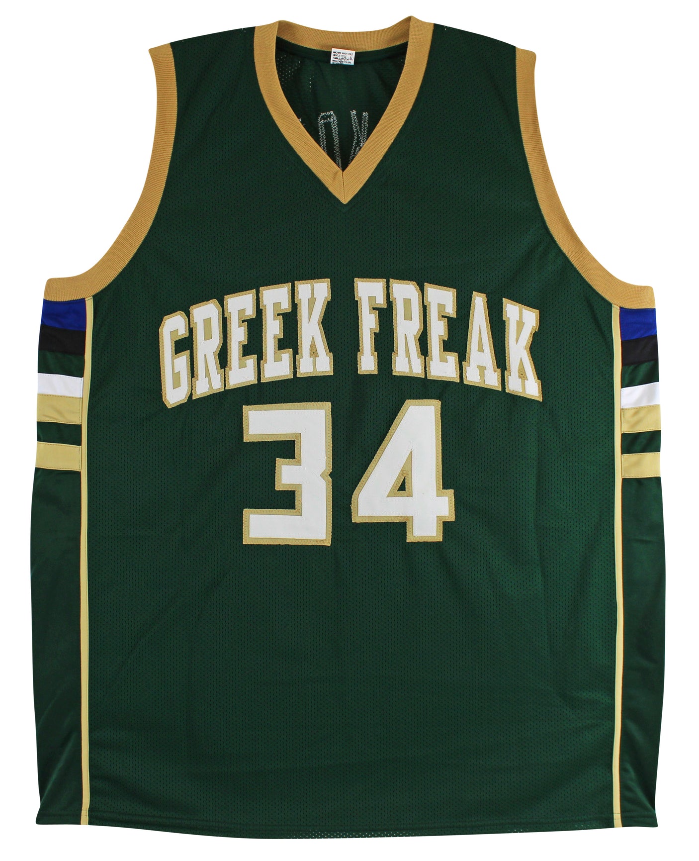 Giannis Antetokounmpo Authentic Signed Green Pro Style Jersey BAS Witnessed