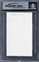 Helen Mirren The Queen Authentic Signed 3x5 Index Card BAS Slabbed 1