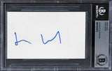 Hugh Grant Love Actually Authentic Signed 3x5 Index Card BAS Slabbed 3