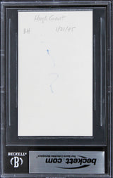 Hugh Grant Love Actually Authentic Signed 3x5 Index Card BAS Slabbed 2