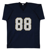 Notre Dame Lou Holtz Authentic Signed Navy Blue Pro Style Jersey BAS Witnessed