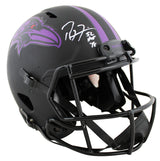 Ravens Ray Lewis & Ed Reed "HOF" Signed Eclipse F/S Speed Proline Helmet BAS