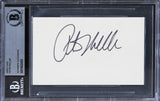 Peter Weller RoboCop Authentic Signed 3x5 Index Card Autographed BAS Slabbed