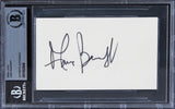 Anne Bancroft The Graduate Authentic Signed 3x5 Index Card BAS Slabbed