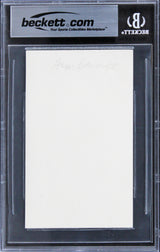 Anne Bancroft The Graduate Authentic Signed 3x5 Index Card BAS Slabbed