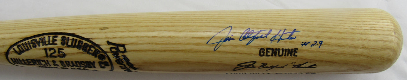 Jim Catfish Hunter Signed Rawlings Baseball Bat JSA CI59614