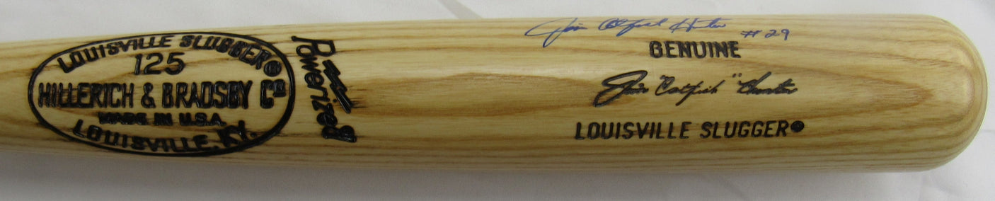Jim Catfish Hunter Signed Rawlings Baseball Bat JSA CI59614
