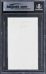 Sarah Jessica Parker Sex And The City Signed 3x5 Index Card BAS Slabbed 1