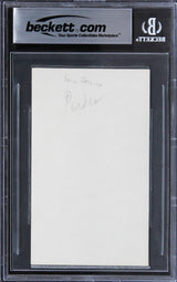 Sarah Jessica Parker Sex And The City "Peace" Signed 3x5 Index Card BAS Slab 3