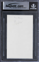 Sarah Jessica Parker Sex And The City "Peace" Signed 3x5 Index Card BAS Slab 3