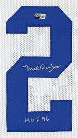 Mel Renfro "HOF 96" Authentic Signed White Pro Style Jersey BAS Witnessed