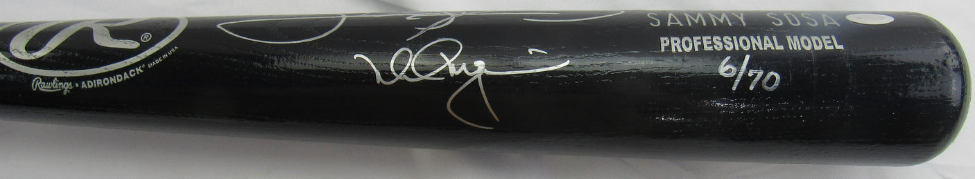 Sammy Sosa and Mark McGwire Dual Signed Rawlings Baseball Bat MLB Holo