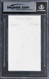 Shannen Doherty Beverly Hills, 90210 Signed 3x5 Index Card BAS Slabbed 2