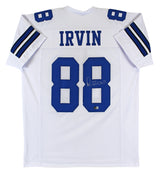 Michael Irvin Authentic Signed White Pro Style Jersey Autographed BAS Witnessed