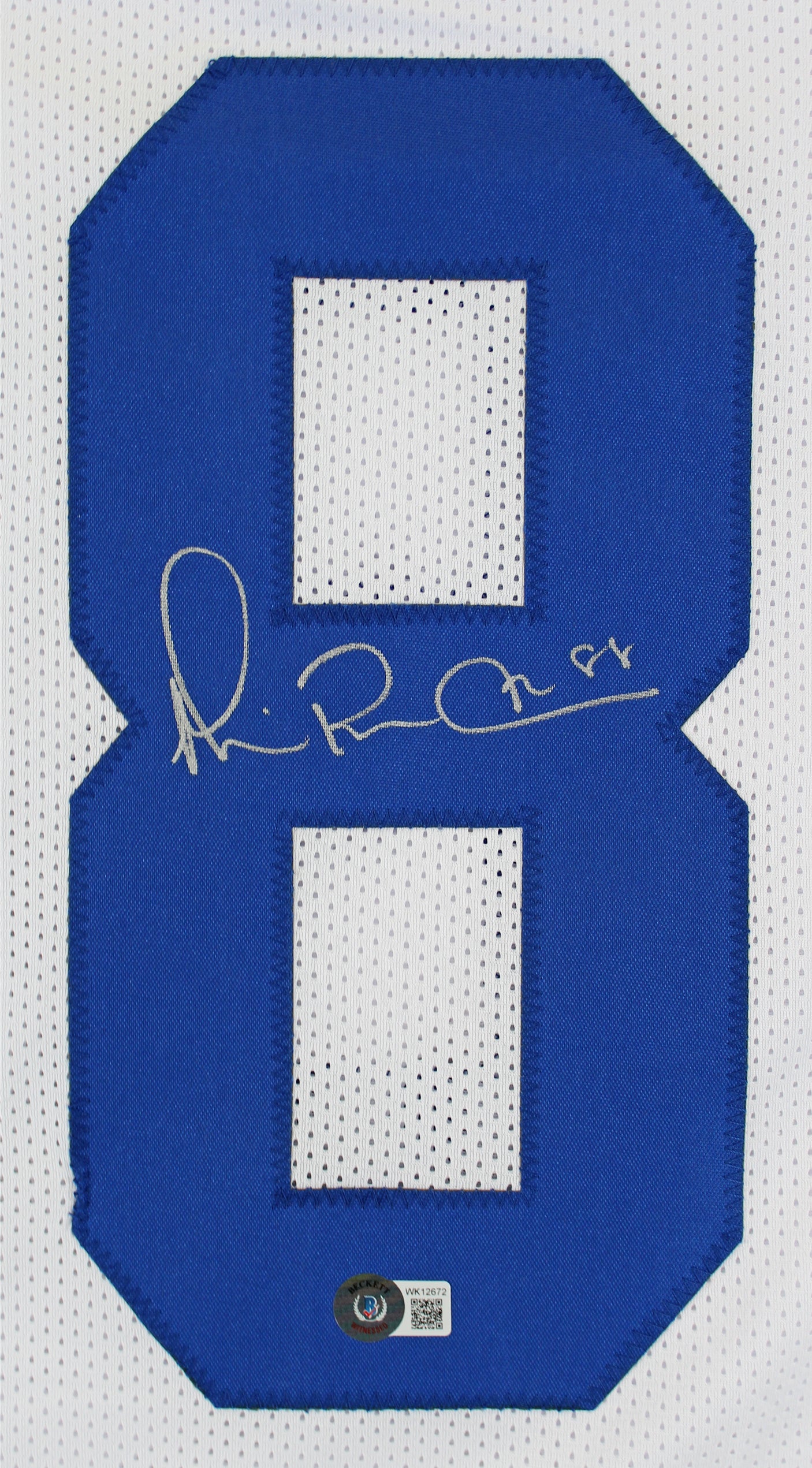 Michael Irvin Authentic Signed White Pro Style Jersey Autographed BAS Witnessed