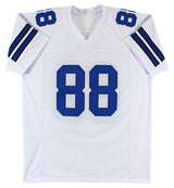 Michael Irvin Authentic Signed White Pro Style Jersey Autographed BAS Witnessed