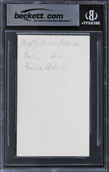 Paula Abdul American Idol "Lots of love" Signed 3x5 Index Card BAS Slabbed 1
