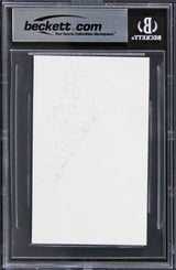 Paula Abdul American Idol "xoxo" Authentic Signed 3x5 Index Card BAS Slabbed 2