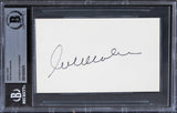 Rue McClanahan The Golden Girls Authentic Signed 3x5 Index Card BAS Slabbed