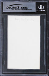 Rue McClanahan The Golden Girls Authentic Signed 3x5 Index Card BAS Slabbed