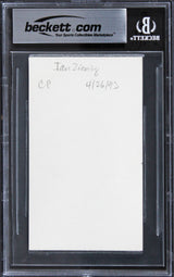 Ian Ziering Beverly Hills 90210 Authentic Signed 3x5 Index Card BAS Slabbed 1