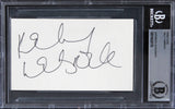 Kelly Lebrock Hard to Kill Authentic Signed 3x5 Index Card BAS Slabbed