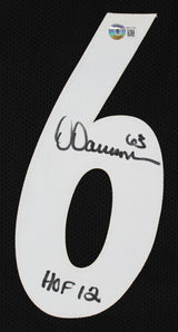 Dermontti Dawson "HOF 12" Authentic Signed Black Pro Style Jersey BAS Witnessed