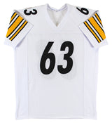 Dermontti Dawson "HOF 12" Authentic Signed White Pro Style Jersey BAS Witnessed