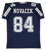 Jay Novacek Authentic Signed Navy Blue Pro Style Jersey Autographed BAS Witness