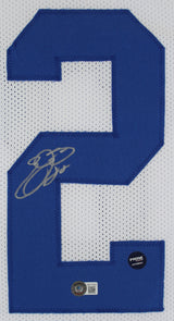 Emmitt Smith Authentic Signed White Pro Style Jersey Autographed BAS Witnessed