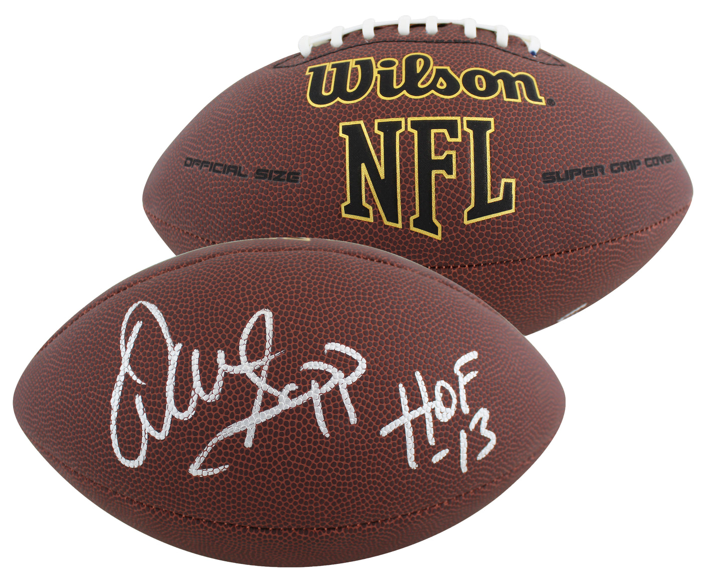Buccaneers Warren Sapp Signed Wilson Super Grip Nfl Football BAS Witnessed