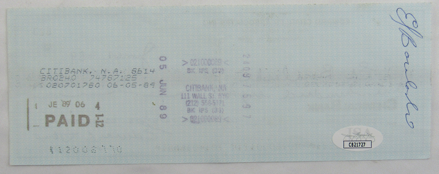 Whitey Ford Signed Auto Autograph Check JSA CB21727