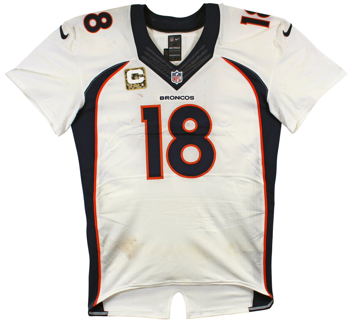 Broncos Peyton Manning 2014 Game Used Signed Nike Jersey Photomatched & Fanatics