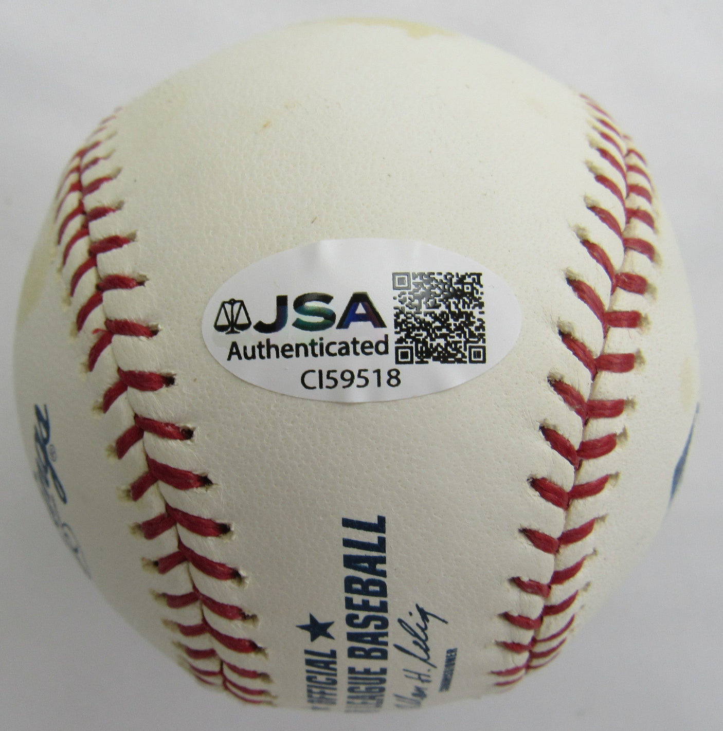 Bud Harrelson Signed Auto Baseball JSA CI59518