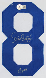 Eric Gagne "Cy 03" Authentic Signed White Pro Style Jersey BAS Witnessed