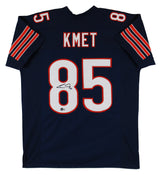Cole Kmet Authentic Signed Navy Blue Pro Style Jersey Autographed BAS Witnessed