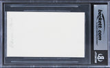 Maureen O'Hara The Quiet Man Authentic Signed 3x5 Index Card BAS Slabbed 1