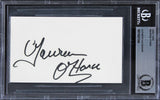 Maureen O'Hara The Quiet Man Authentic Signed 3x5 Index Card BAS Slabbed 4