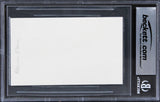 Maureen O'Hara The Quiet Man Authentic Signed 3x5 Index Card BAS Slabbed 5