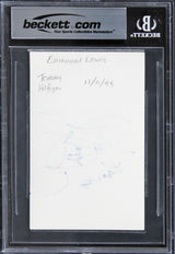 Emmanuel Lewis Webster Authentic Signed 3x5 Index Card Autographed BAS Slabbed